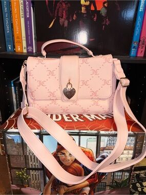 Juicy Couture Pink Heart Lock Satchel Handbag